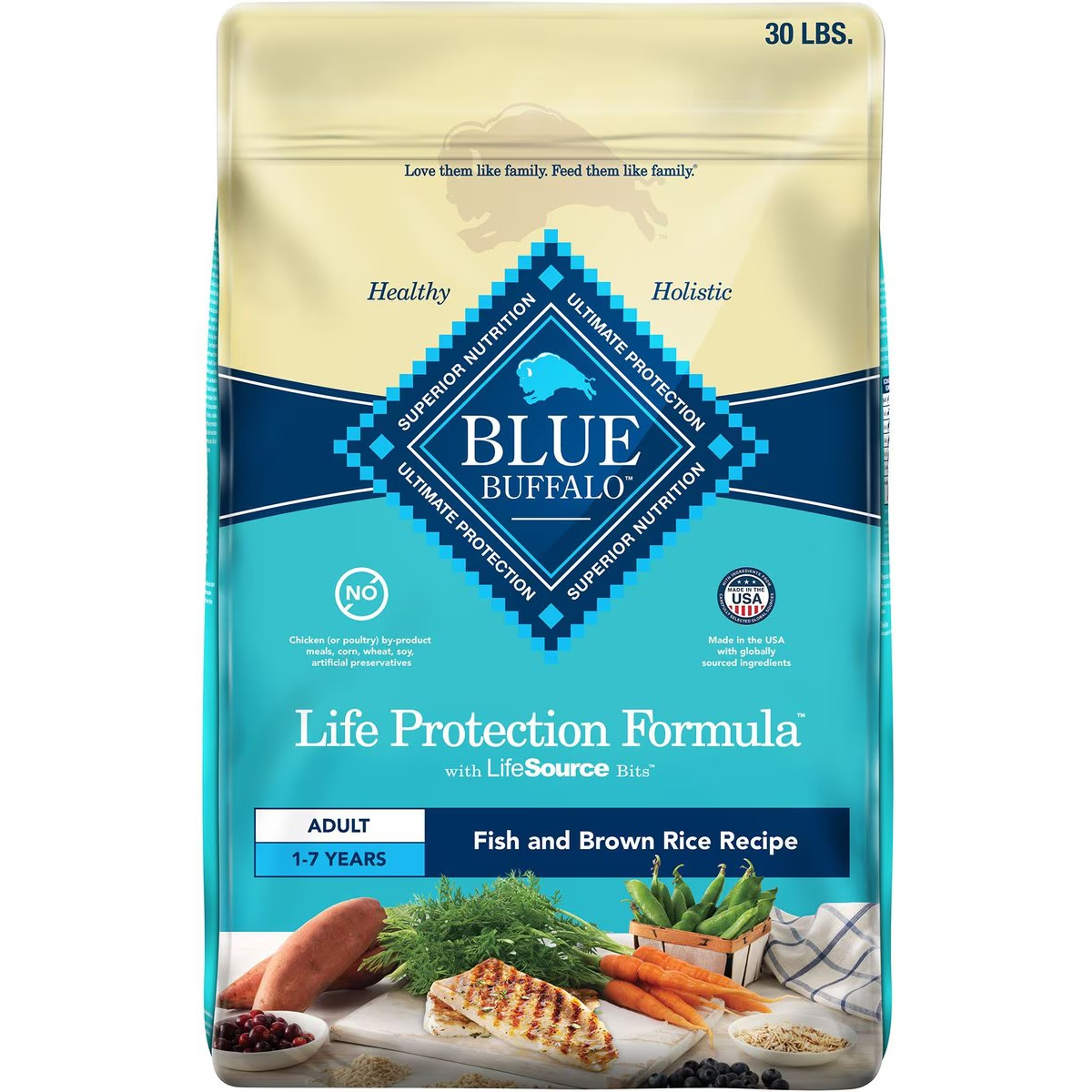 Blue Buffalo Life Protection Formula Adult Fish & Brown Rice Recipe
