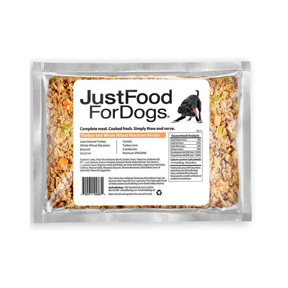 Just Food for Dogs Turkey & Whole Wheat Macaroni