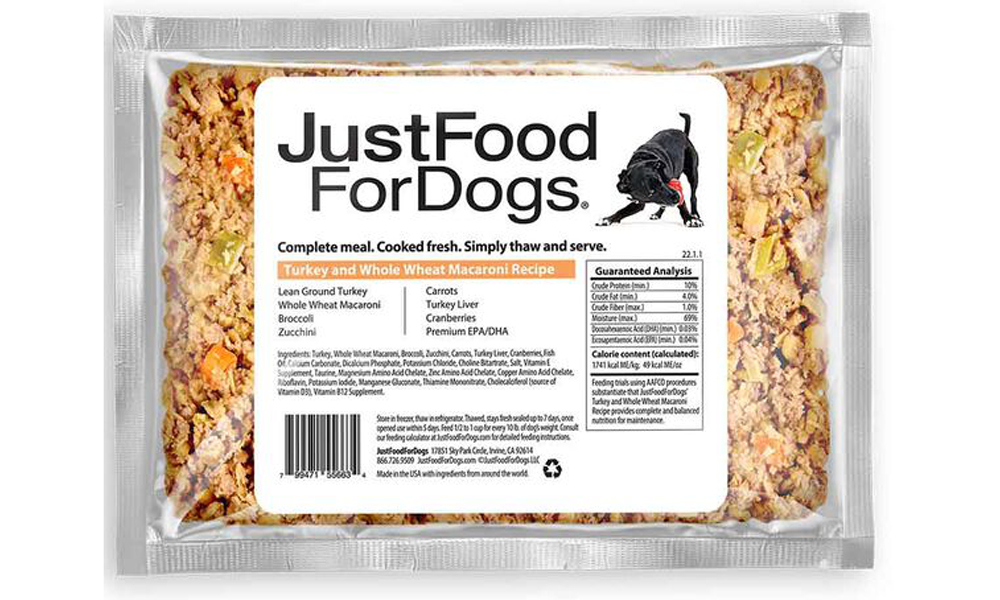 Just Food for Dogs Turkey &amp; Whole Wheat Macaroni