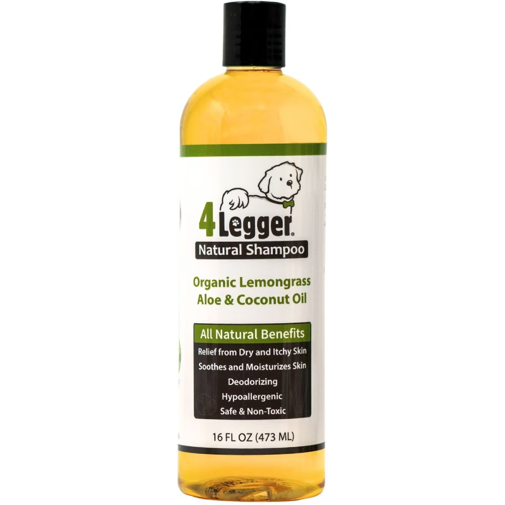 4-Legger Organic, Hypo-Allergenic, Lemongrass &amp; Aloe Dog Shampoo