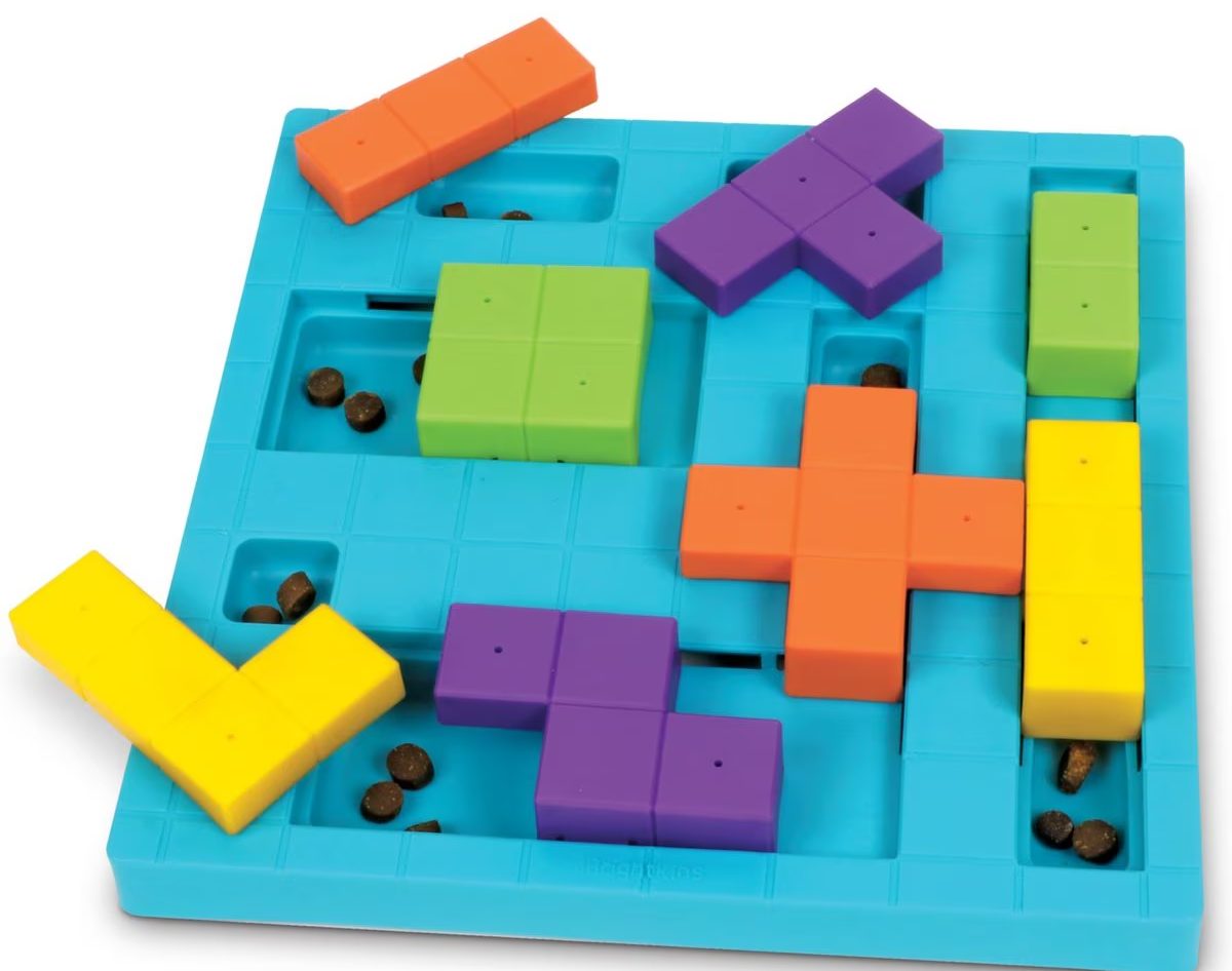 Brightkins Brain Teaser Treat Puzzle Dog Toy