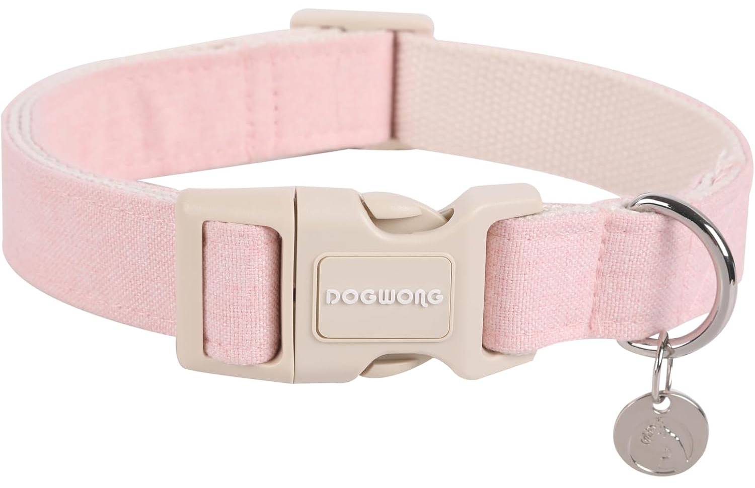 DOGWONG Cotton Hemp Dog Collar