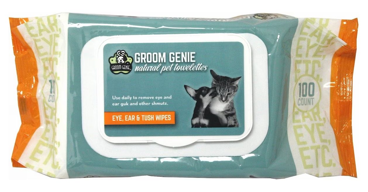 Multipet Groom Genie Eye, Ear &amp; Tush Dog Wipes