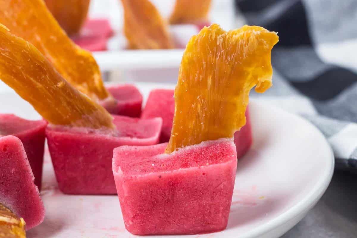 Strawberry Coconut Popsicles
