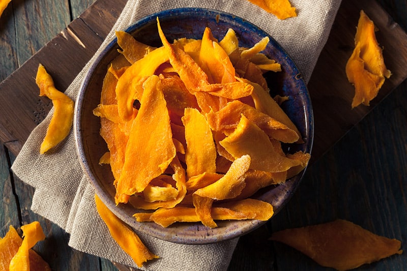 Dried Mangoes in a Bowl