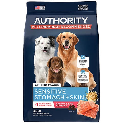 Authority Sensitive Stomach &amp; Skin All Life Stage Dog Food