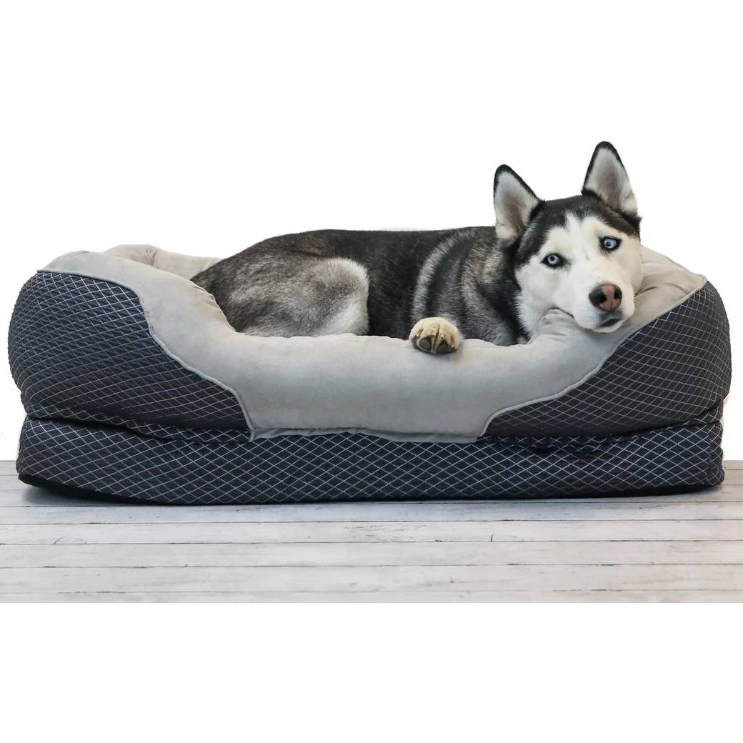 BarksBar Snuggly Sleeper Orthopedic Bolster Dog Bed