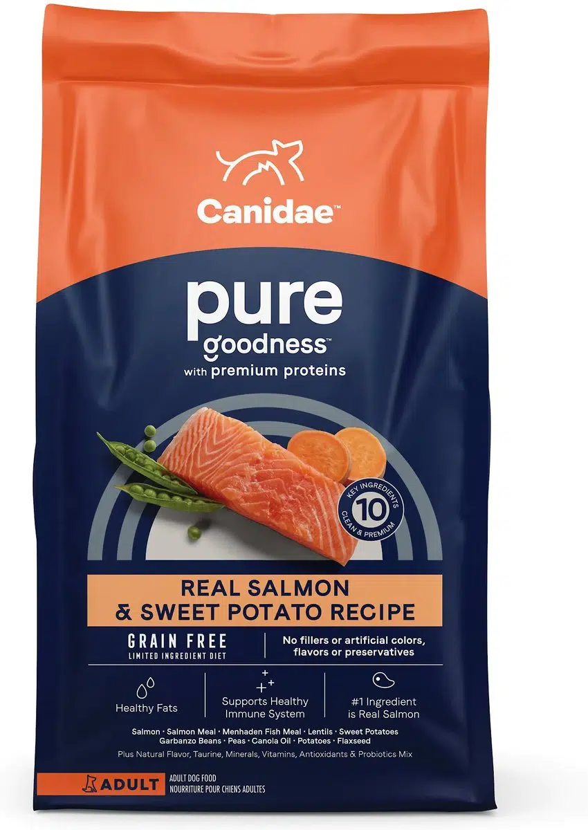 CANIDAE Grain-Free PURE Limited Ingredient Salmon &amp; Sweet Potato Recipe Dry Dog Food