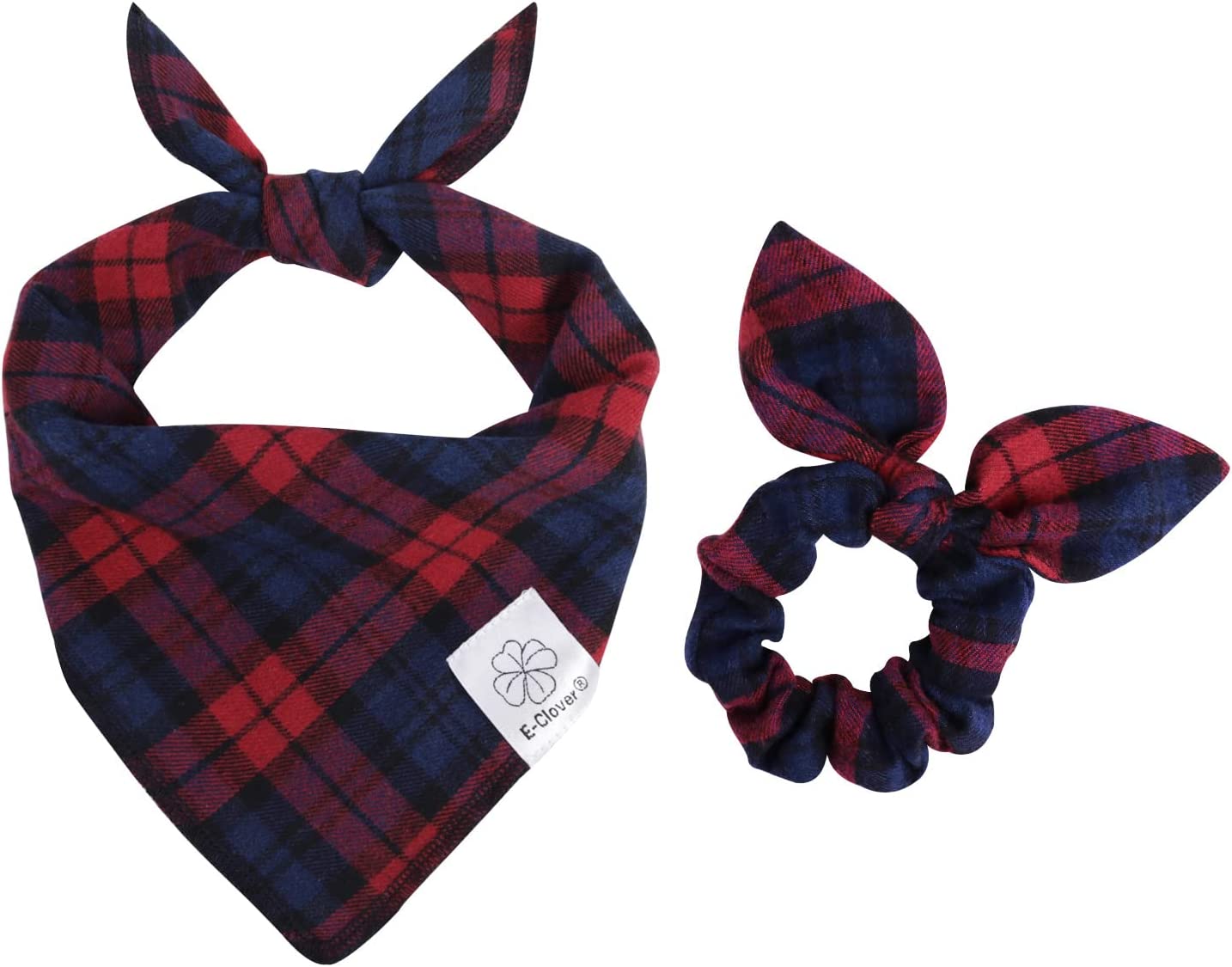 Dog Bandana & Matching Scrunchie Set