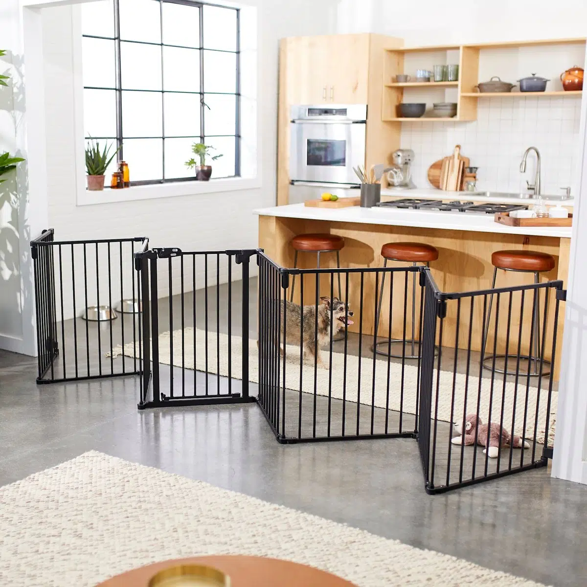 Frisco Steel 8-Panel Configurable Dog Gate &amp; Playpen