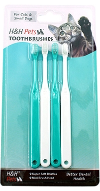 H&amp;H Pets Small Dog &amp; Cat Toothbrush Set
