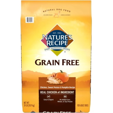 Nature's Recipe Grain-Free Chicken, Sweet Potato &amp; Pumpkin Recipe Dry Dog Food