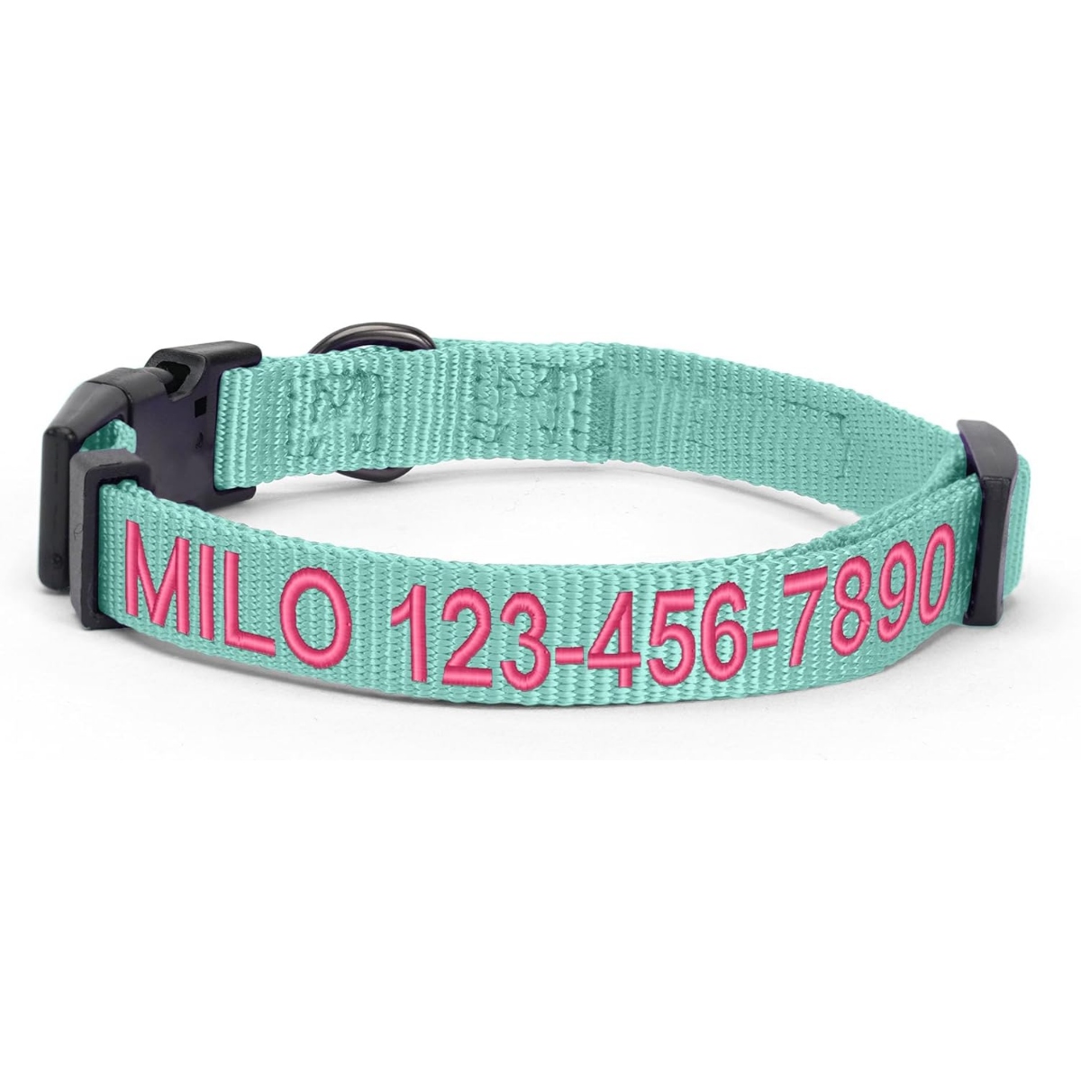 Pawtitas Solid Personalized Dog Collar comp table