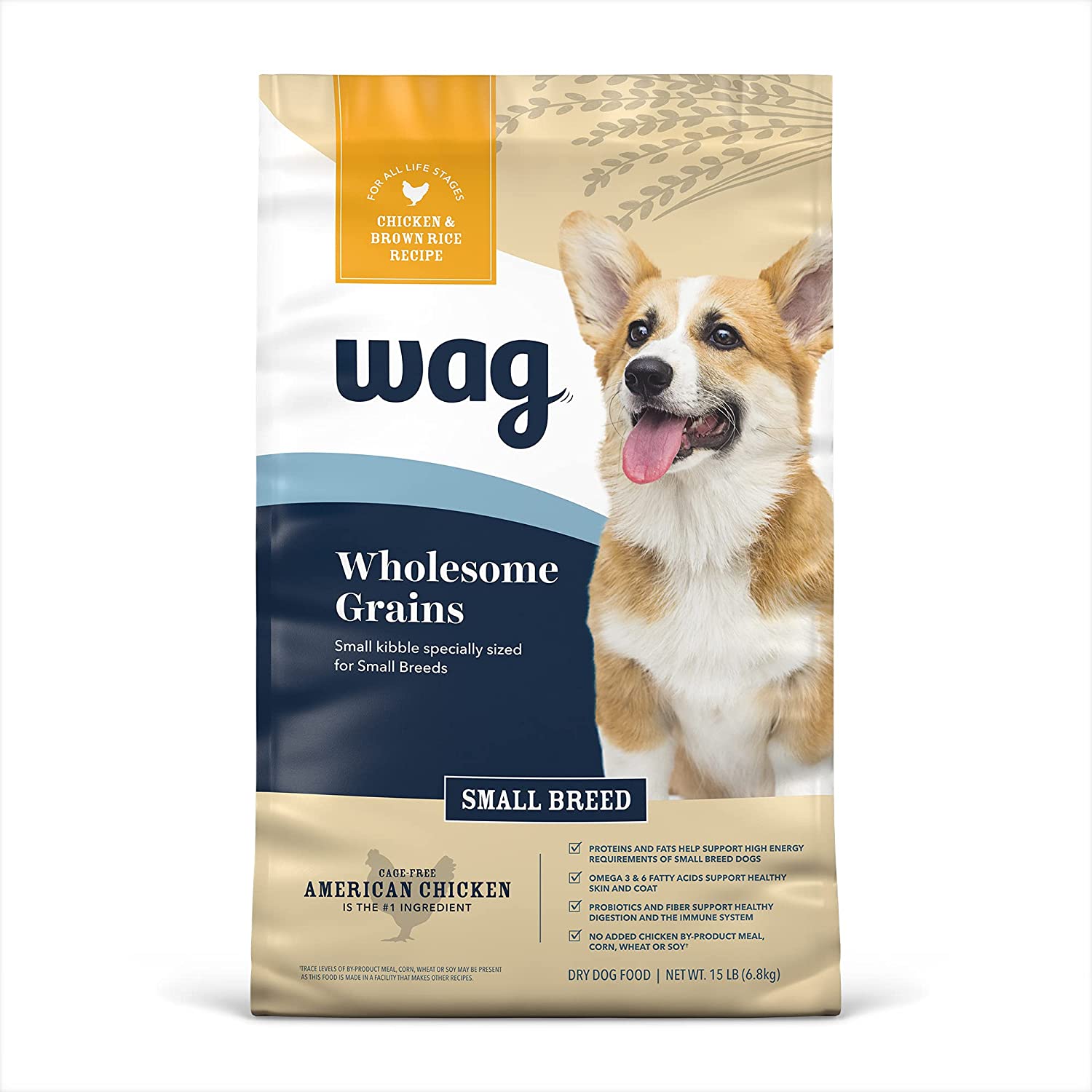 Wag Dry Dog Food Small Breed With Grains (Chicken and Brown Rice)