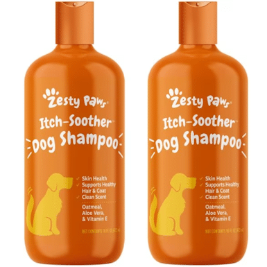 ZESTY PAWS Itch Soother Dog Shampoo with Oatmeal & Aloe Vera