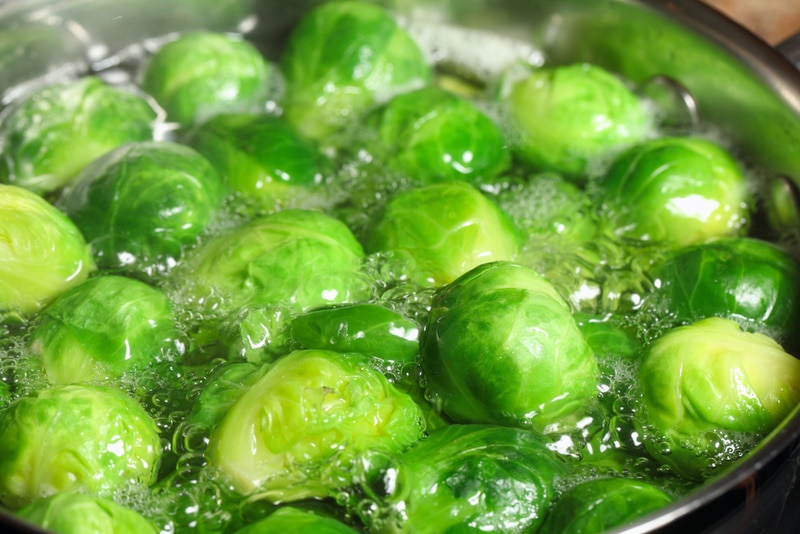 boiled brussel sprouts