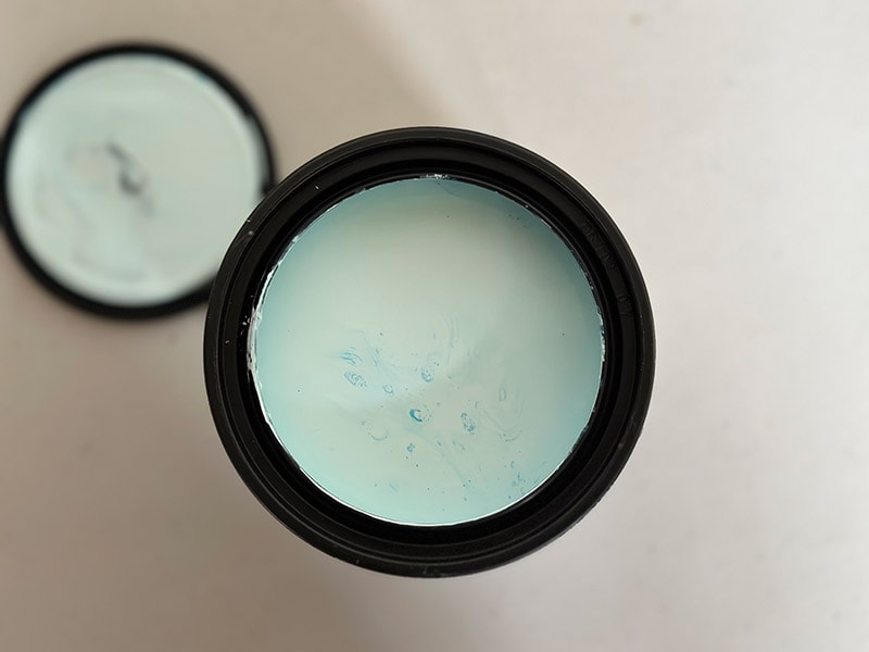egg blue ecos paint in the can