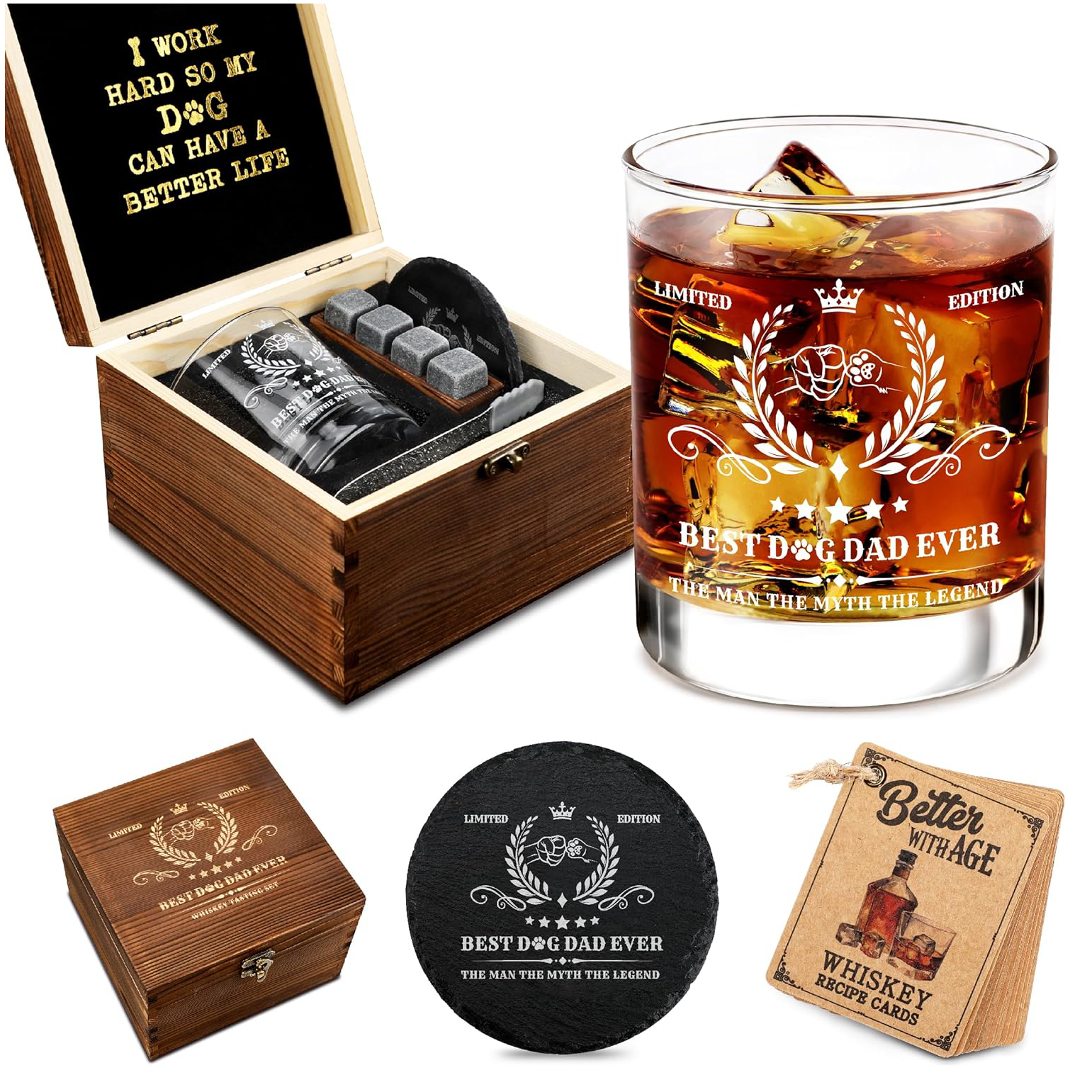 Dog Dad Whiskey Set new