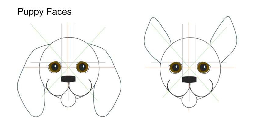 Drawing Guide - Puppy Faces_front