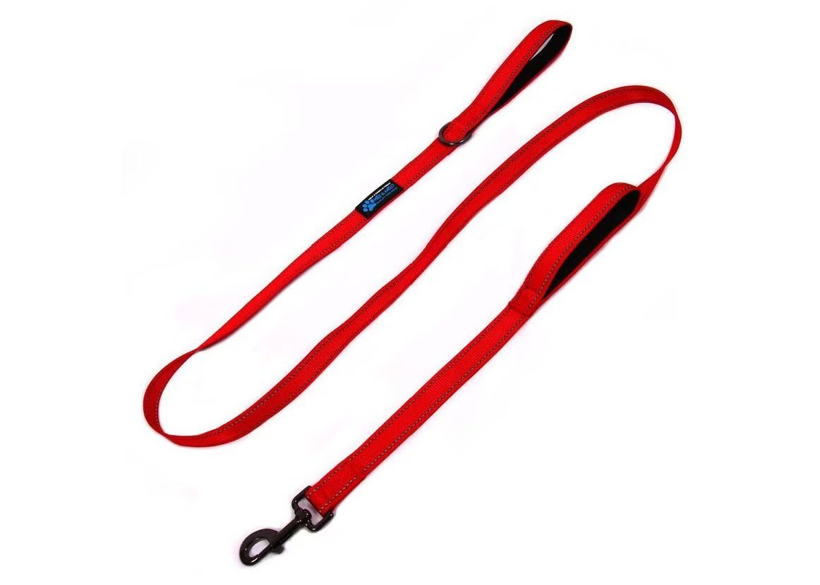 Max and Neo Dog Gear Nylon Reflective Double Dog Leash