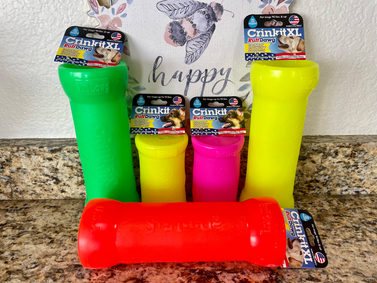 RuffDawg Dog Toys - toys on the counter