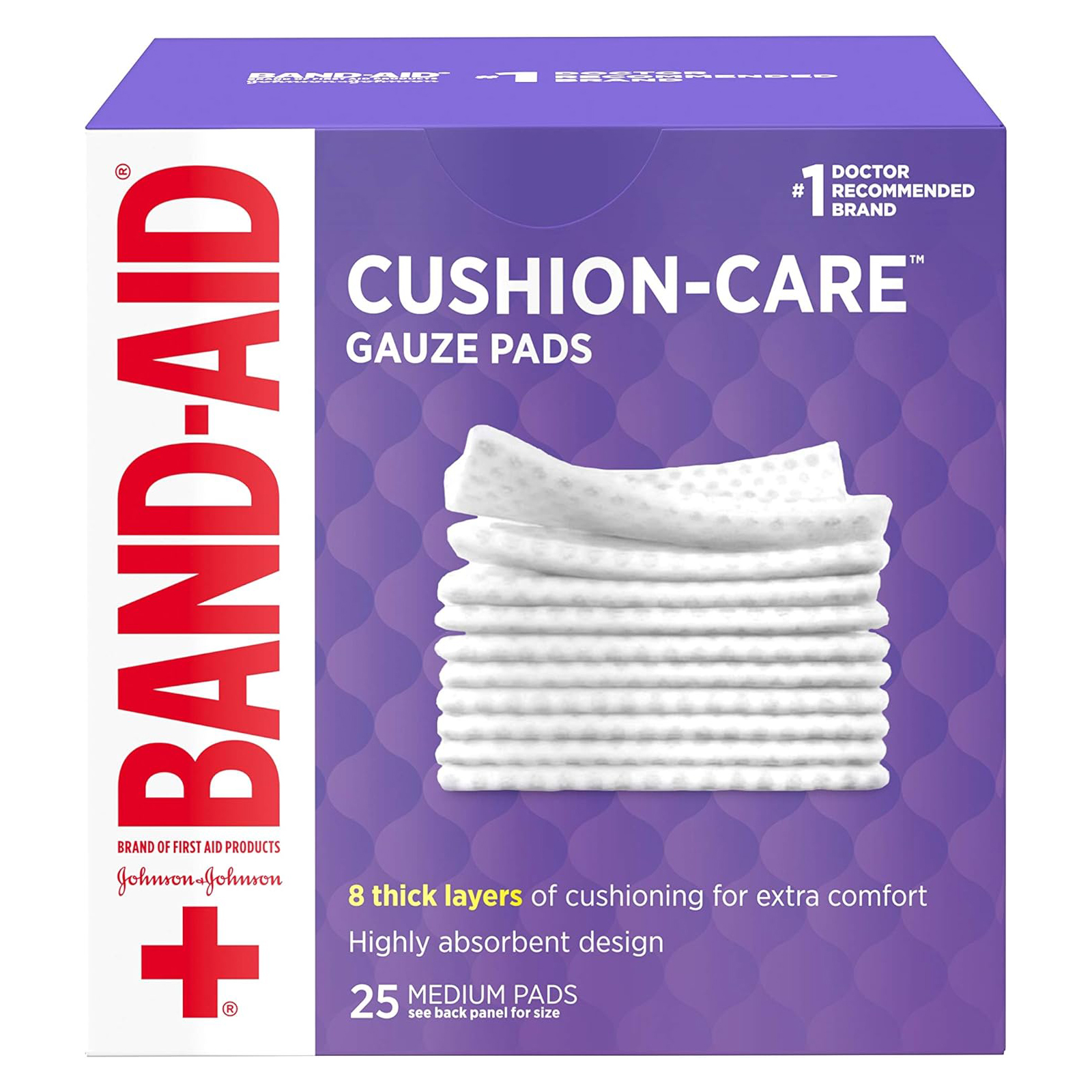 Band-Aid Brand Cushion Care Non-Stick Gauze Pads