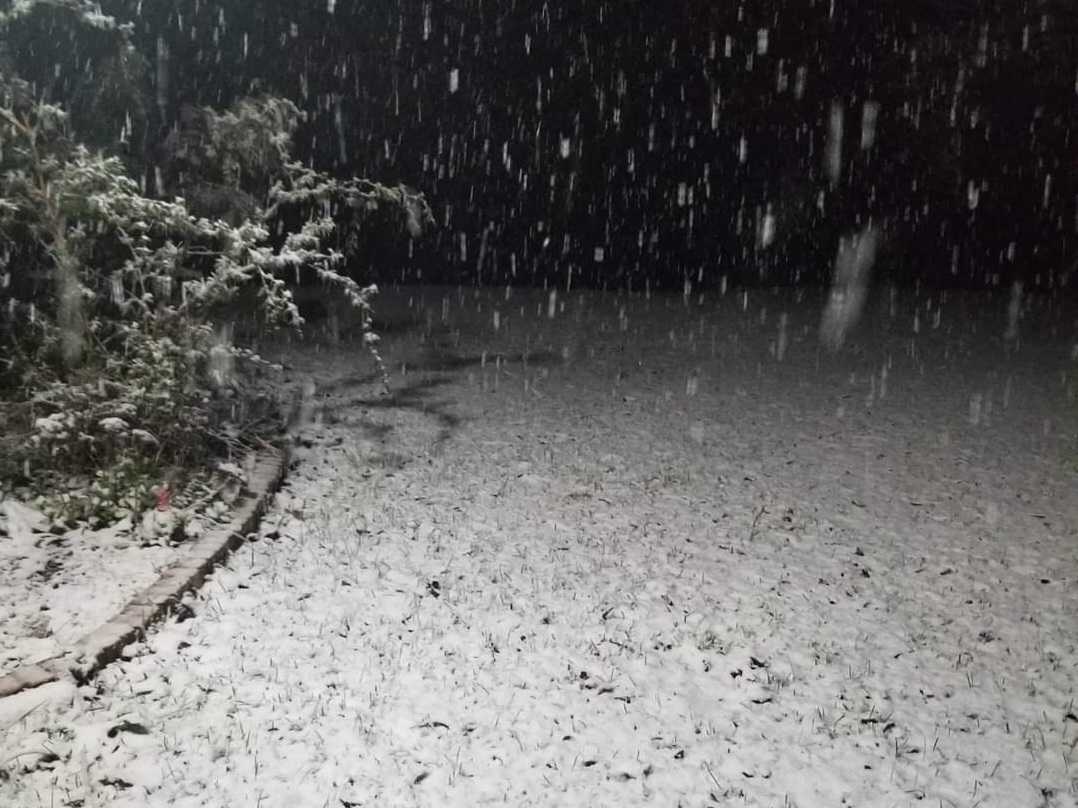 The night it started snowing.