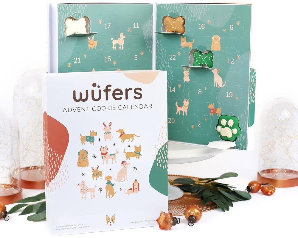 Wufers Advent Calendar Dog Cookie Box