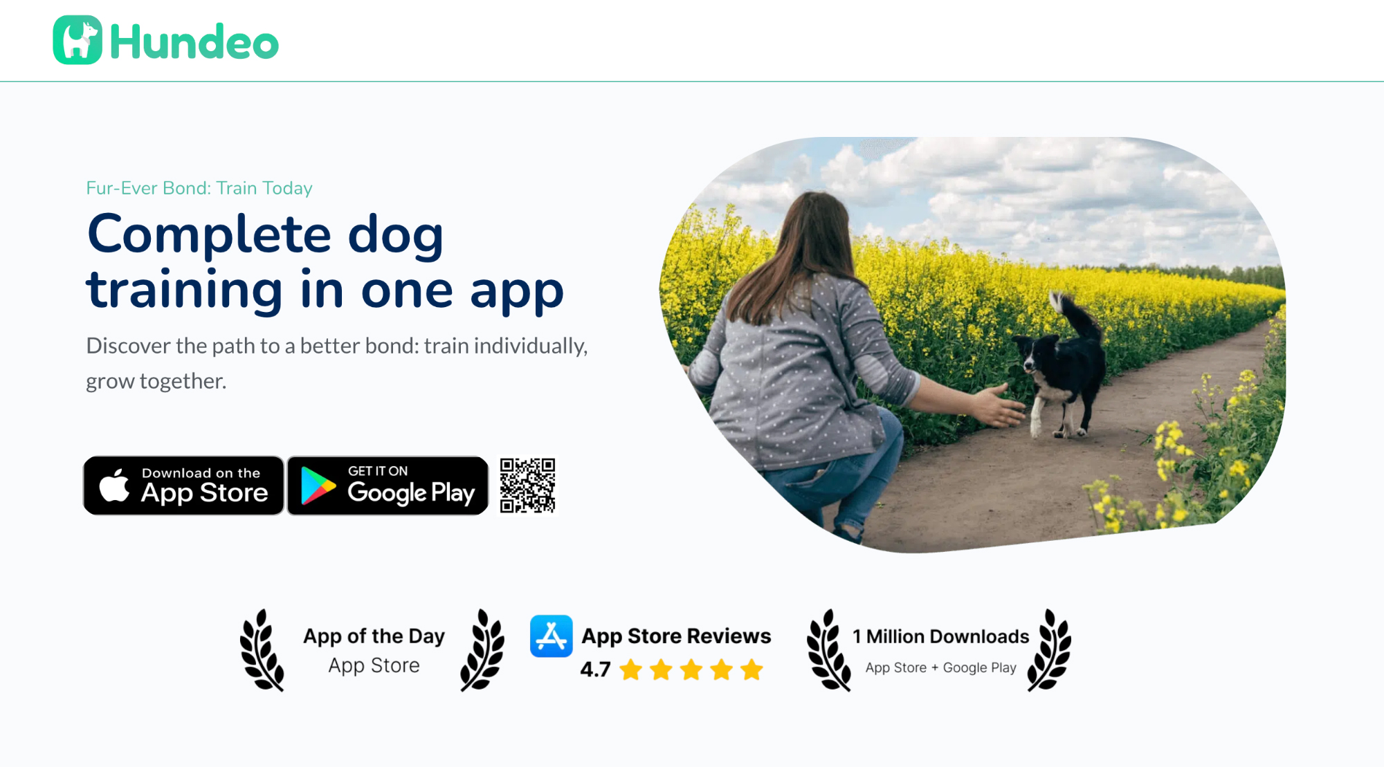 Hundeo homepage