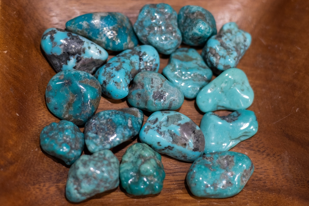 Polished Turquoise gemstones