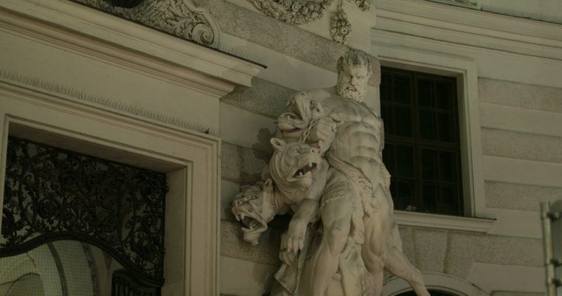 Statue of Hercules with Cerberus