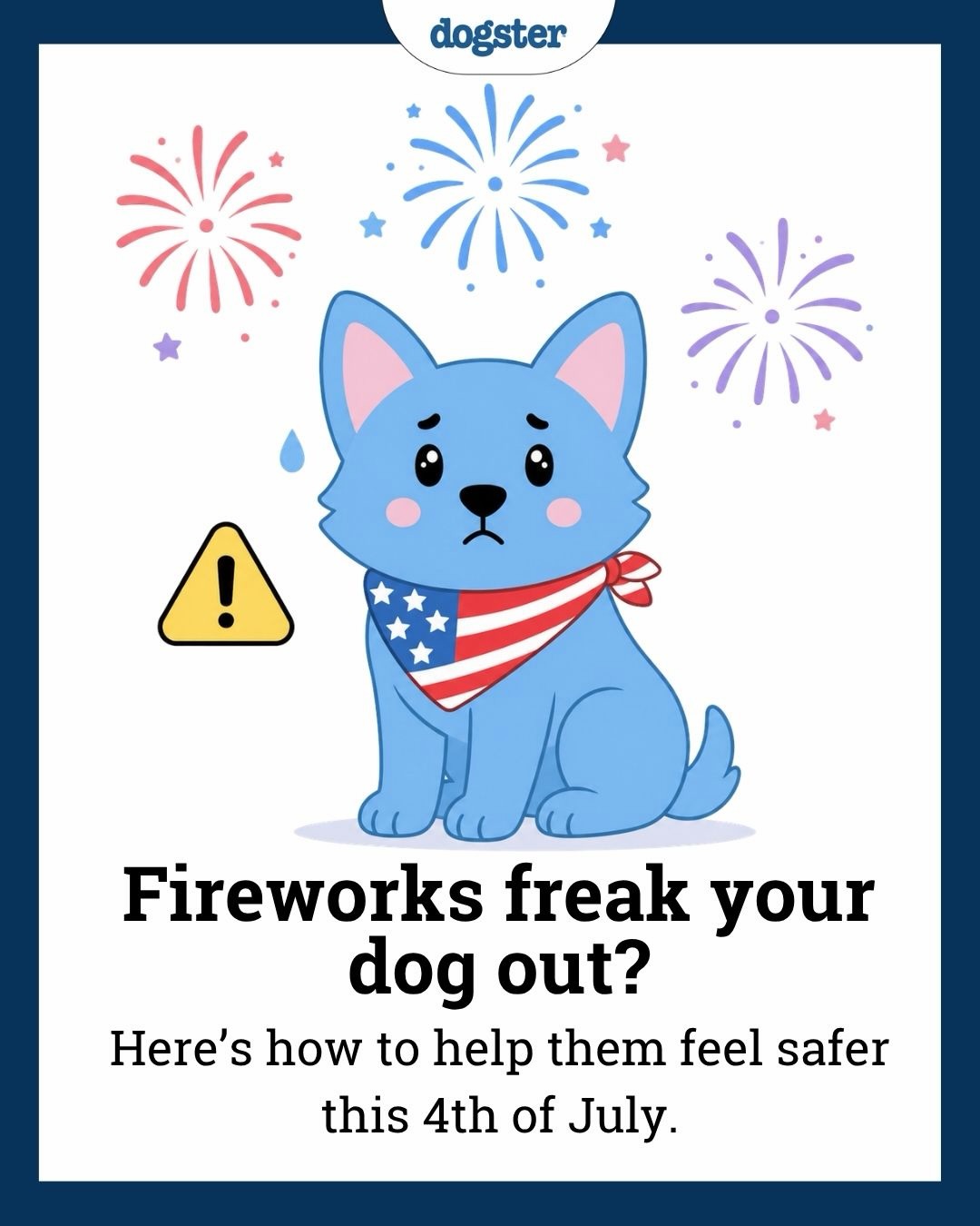 Welcome to episode one of our summer safety series, where we bring you vet-approved advice on popular summer themes to help you keep your dog happy & healthy all season long! 

Episode 1, just in time for July 4th festivities focuses on FIREWORKS! 

Fireworks may be fun for us… but for many dogs, they can feel scary and overwhelming. It’s best to avoid setting fireworks off altogether if you have pets but if you absolutely must set them off a little preparation can make a big difference: walk them earlier, create a cozy safe space, use calming background noise, and stay close if they need comfort. Also ensure they are always kept INDOORS during fireworks so they don’t run away in fear. 

You won’t “reinforce” fear by reassuring your dog — your calm presence can help them feel safer. ❤️

#doganxiety #doghealth #fireworksafety #fourthofjuly dogcaretips